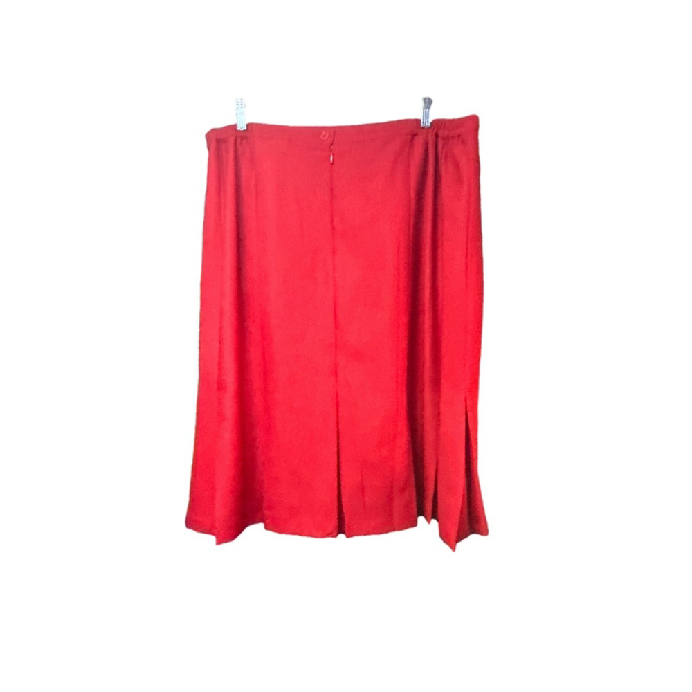 BFA Classics Red Midi Skirt Women's Size 22W - Picture 2 of 6